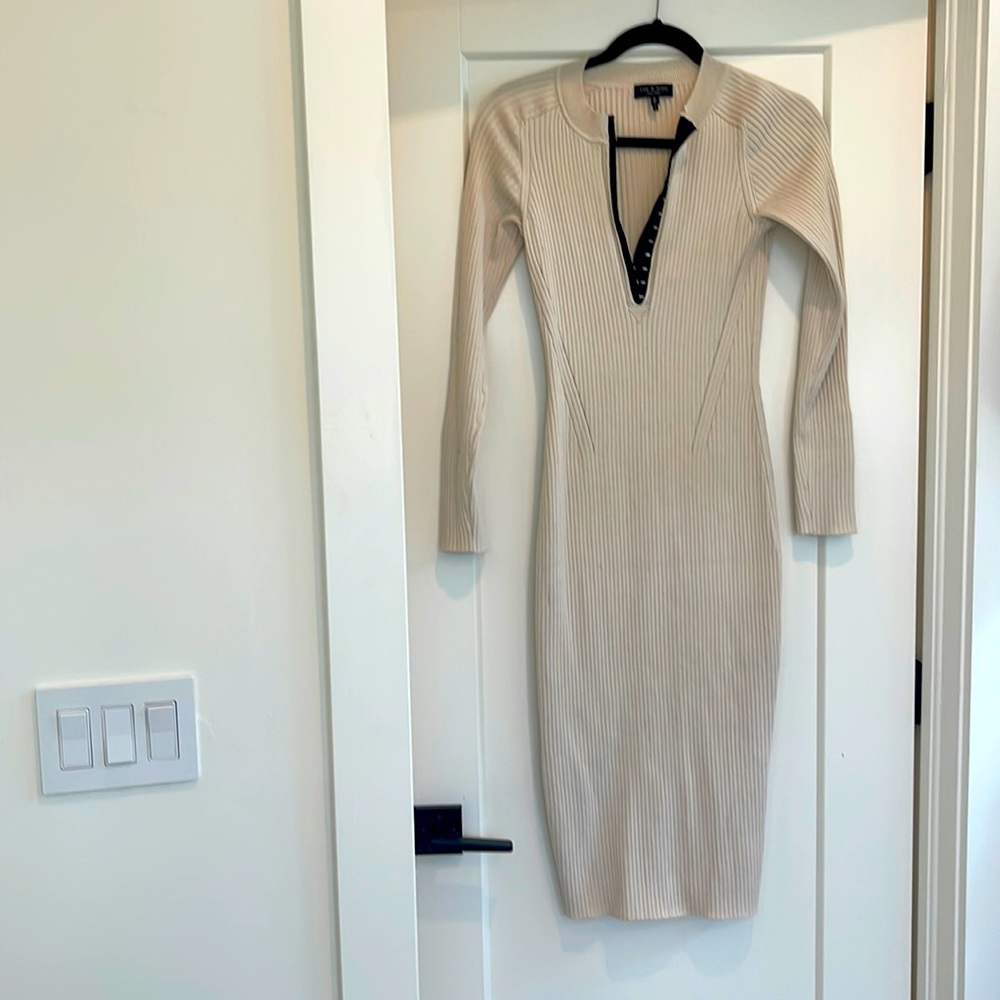 Rag and z one knot dress with side slits